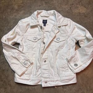 GAP KIDS denim white jacket size Xsmall